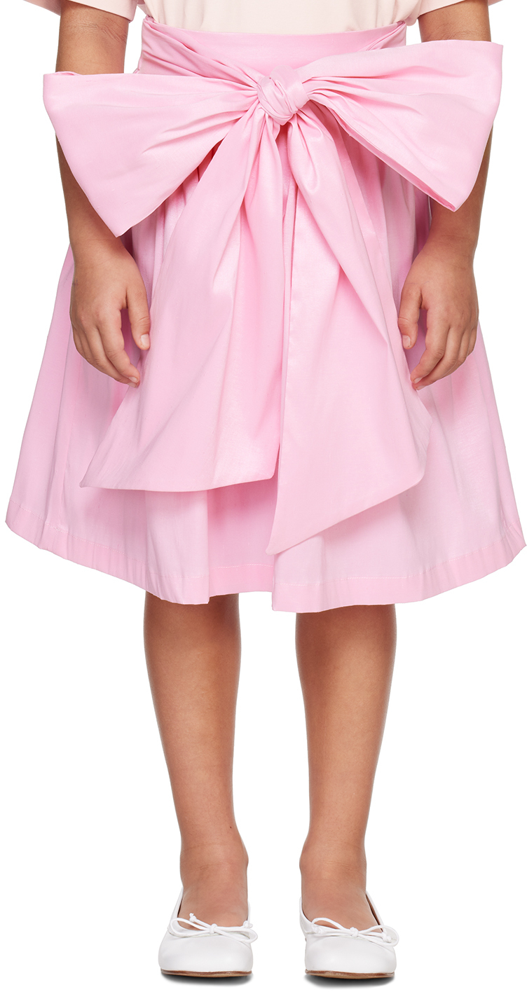 Crlnbsmns Kids Pink Bow Skirt In 3000 Pink