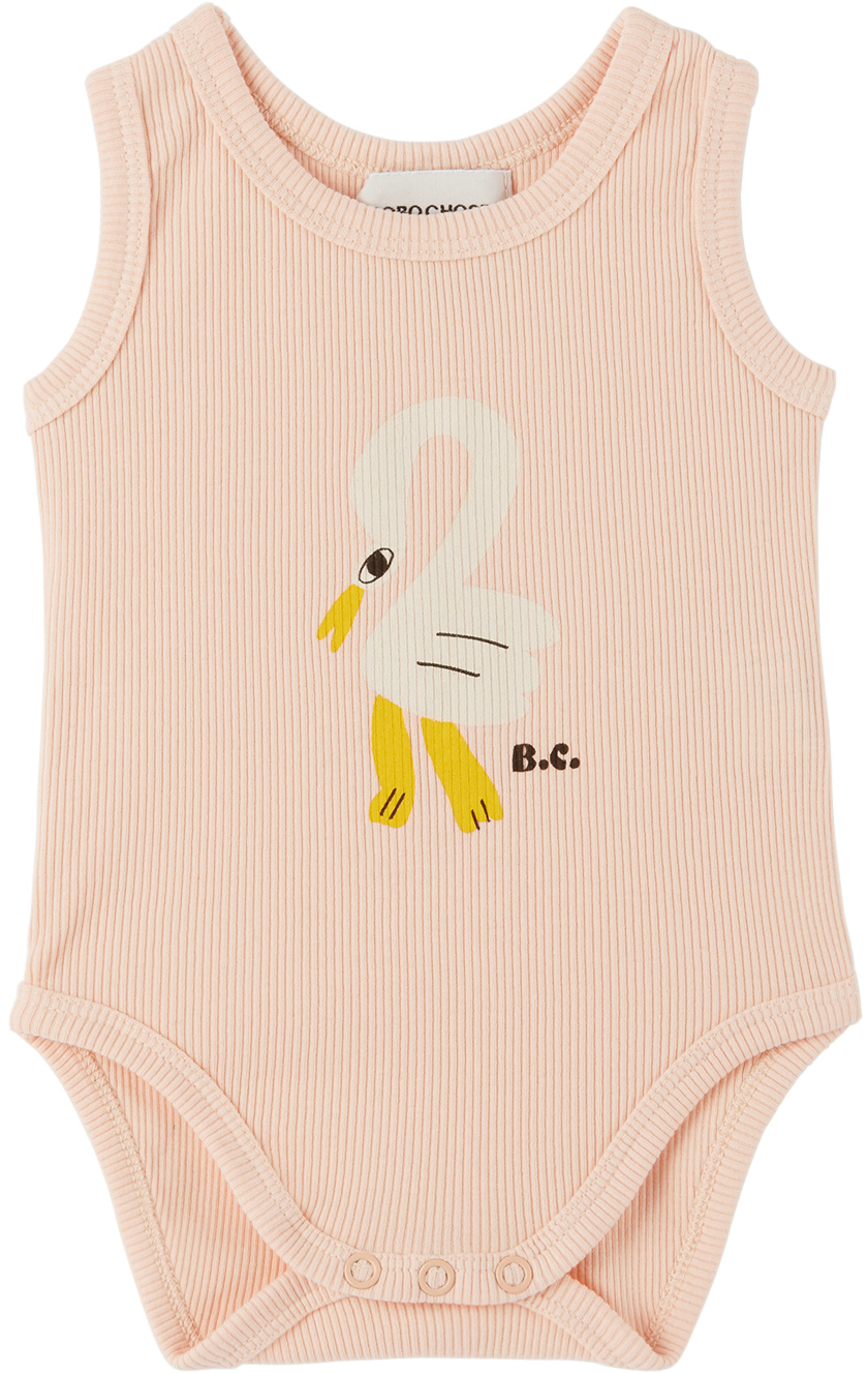 Pelican Sleveless Body Organic Cotton - Light Pink – Hai Berlin – Little  treasures for loved ones