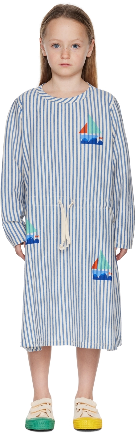 Kids Blue Stripes Dress