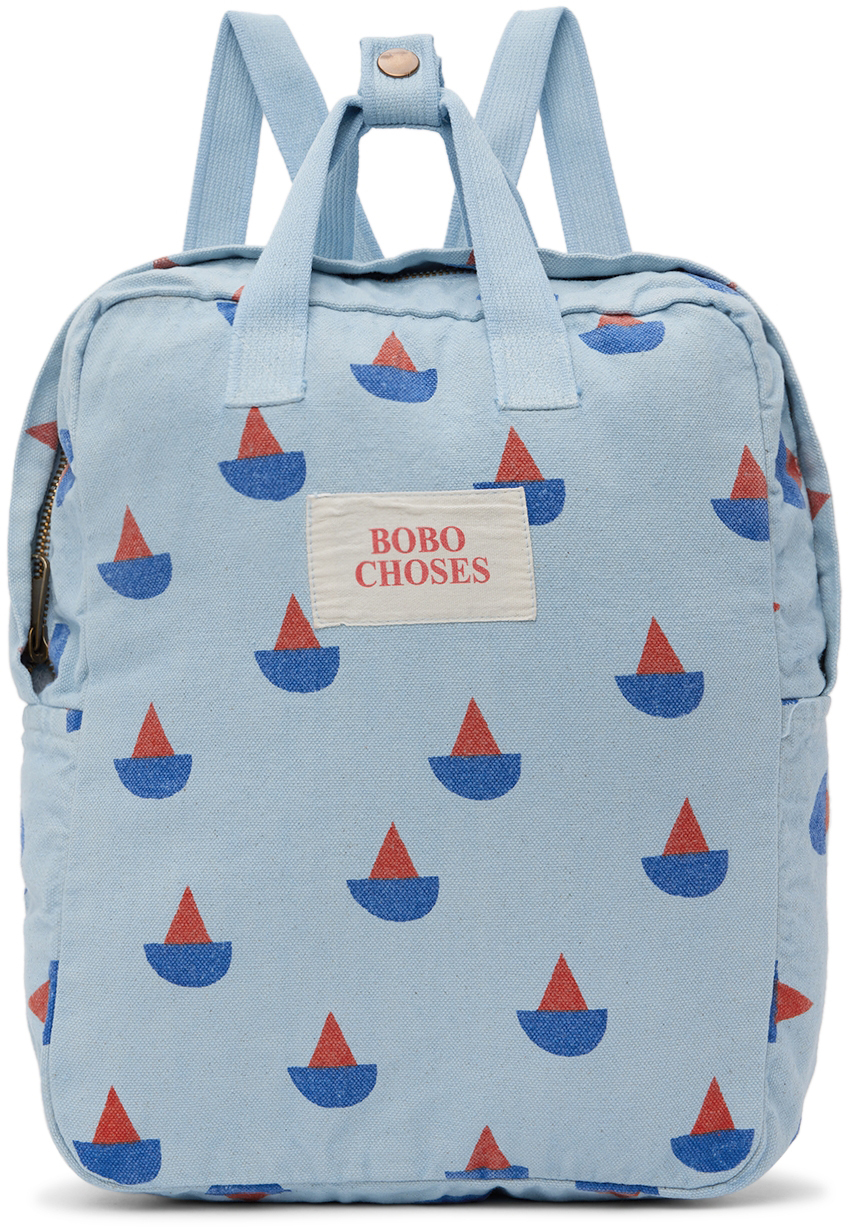 Bobo Choses Graphic-print Backpack In Light Blue
