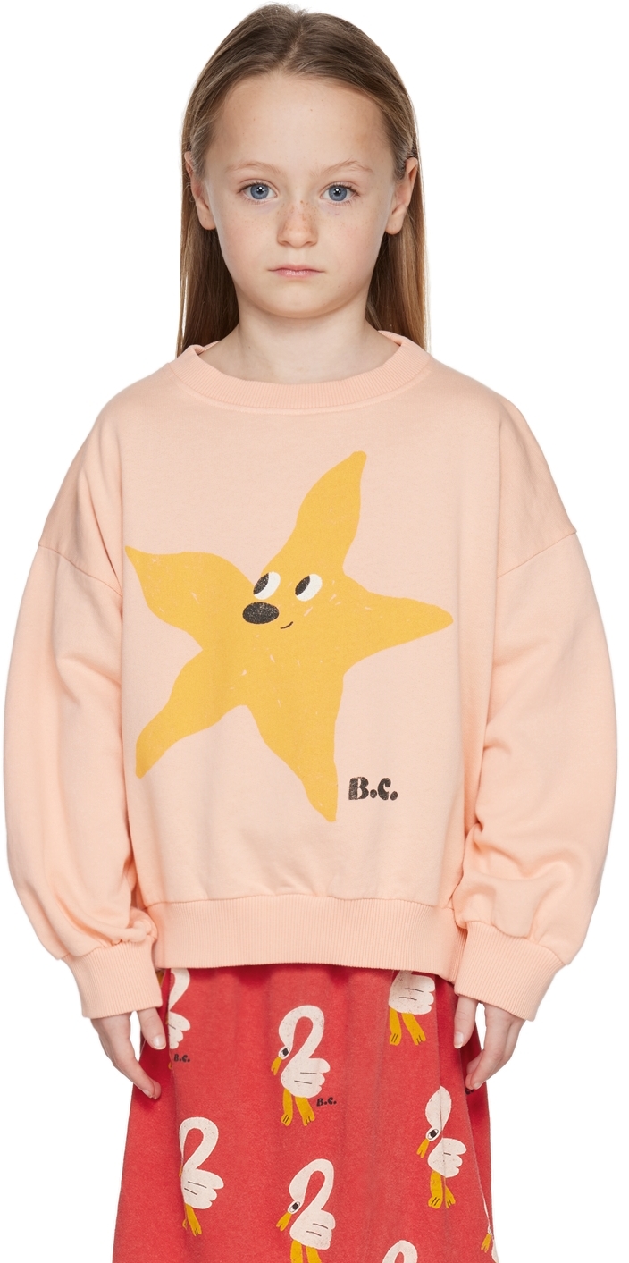 Kids Pink Starfish Sweatshirt by Bobo Choses | SSENSE