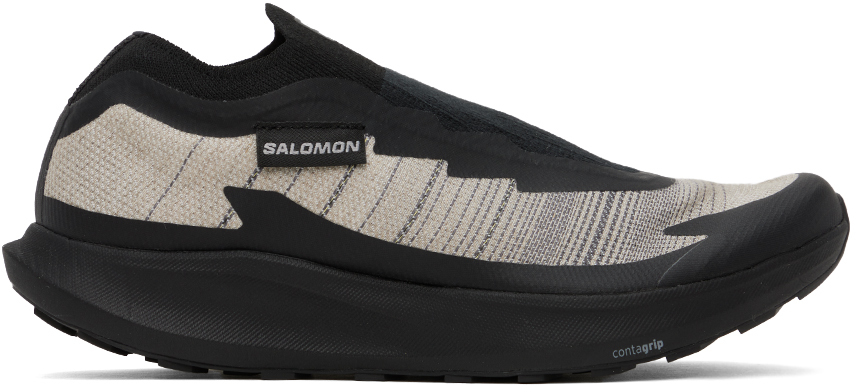 Shop Salomon Black & Gray Pulsar Advanced Sneakers In Black/alloy/pewter