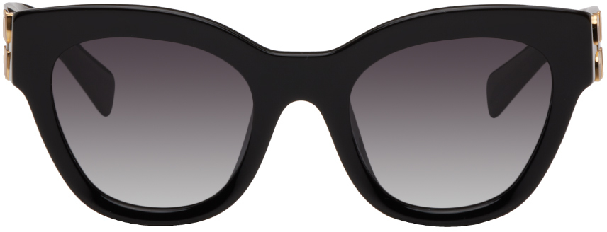 Miu Miu: Black Glimpse Sunglasses | SSENSE