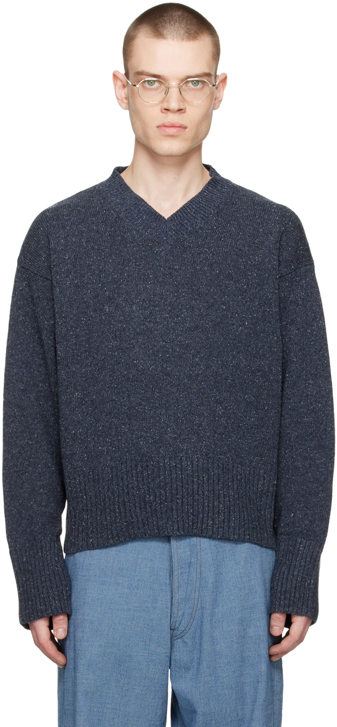 Taiga Takahashi: Navy Lot. 505 Sweater | SSENSE UK