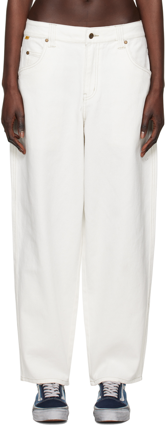 Dime Off-white Baggy Jeans | ModeSens