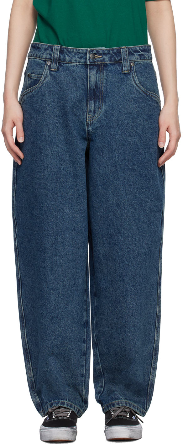 Dime Blue Baggy Jeans SSENSE UK