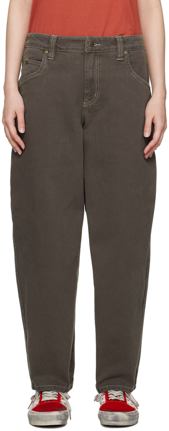 Dime Brown Baggy Jeans SSENSE Canada