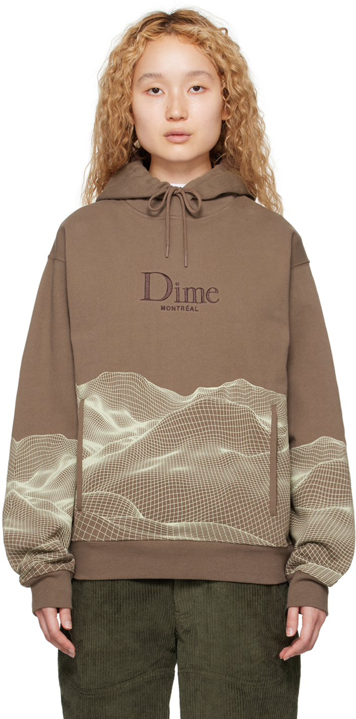 Dime Brown Landscape Hoodie | ModeSens