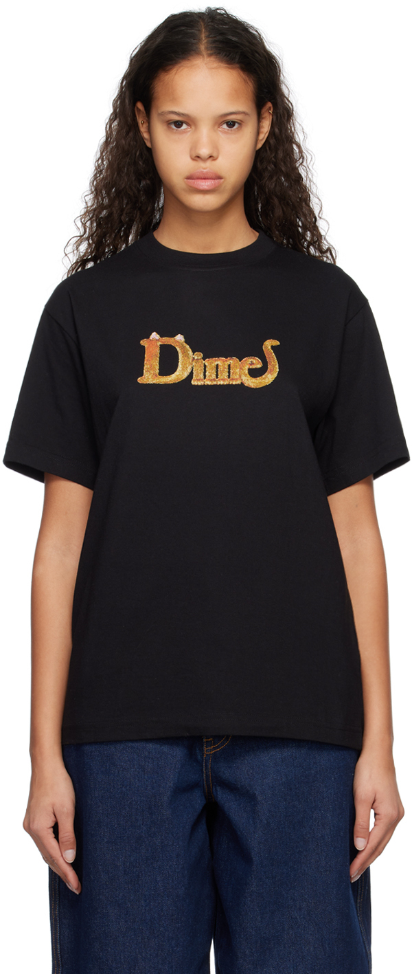 Dime Black Classic Cat T-shirt | ModeSens