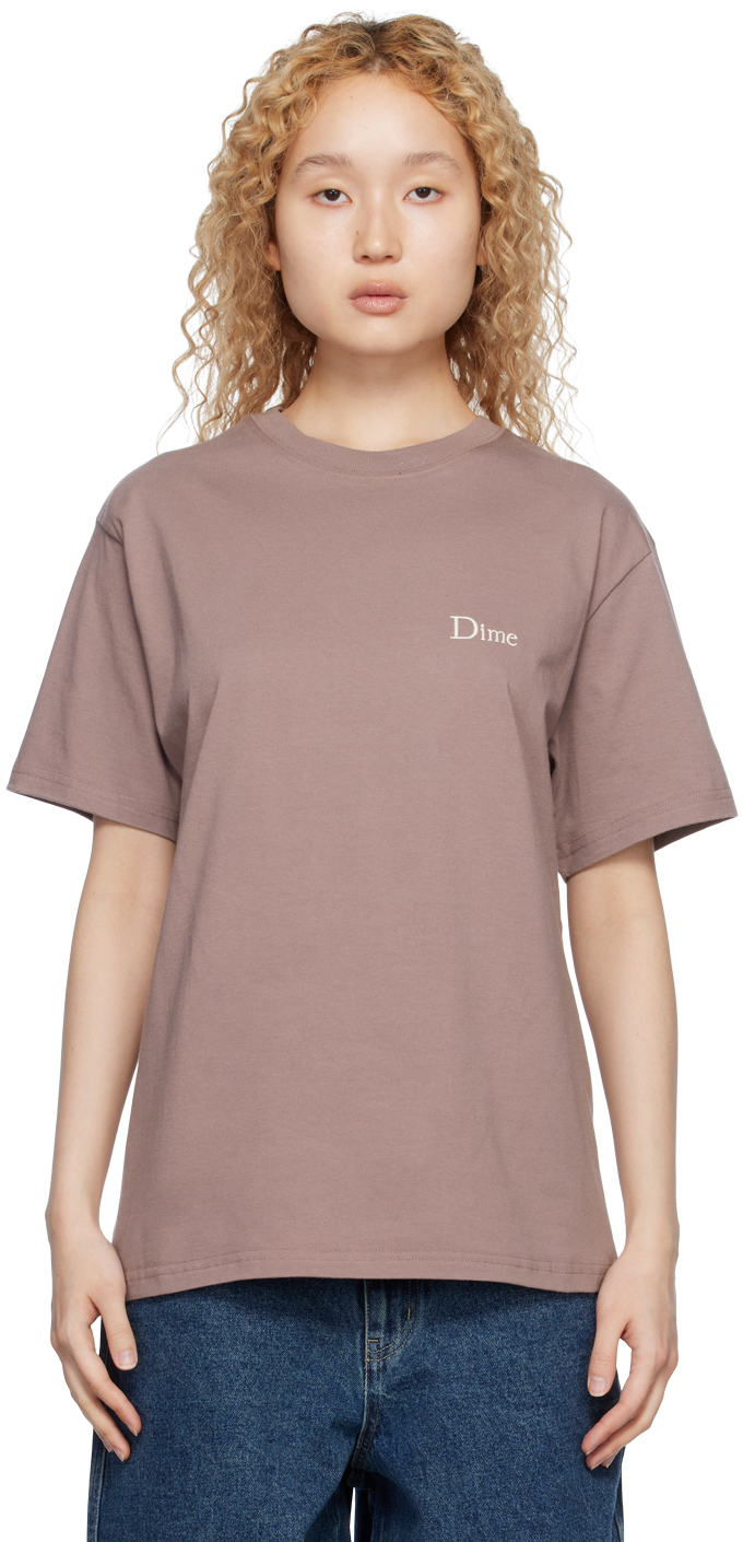 dime purple classic t-shirt in twilight mauve