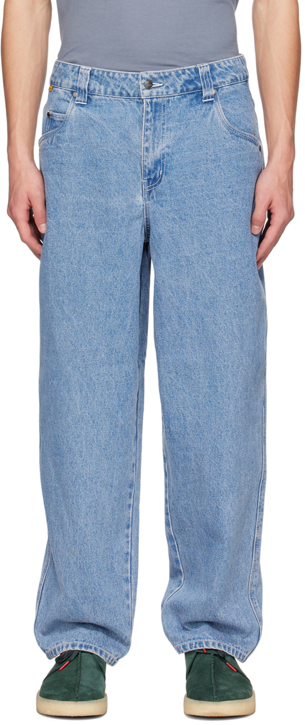 Blue Baggy Jeans by Dime on Sale