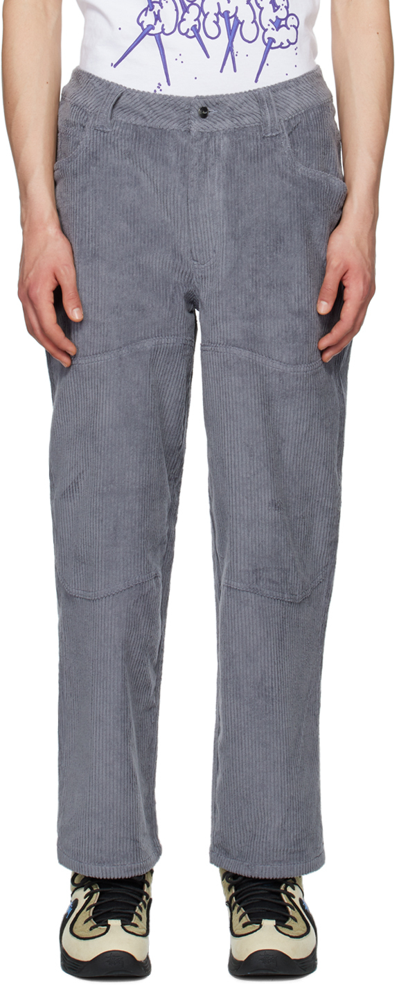 Dime Grey Baggy Trousers