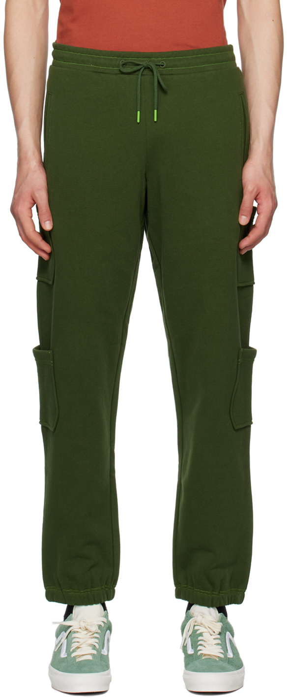 Dime Green Pocket Sweatpants In Forest