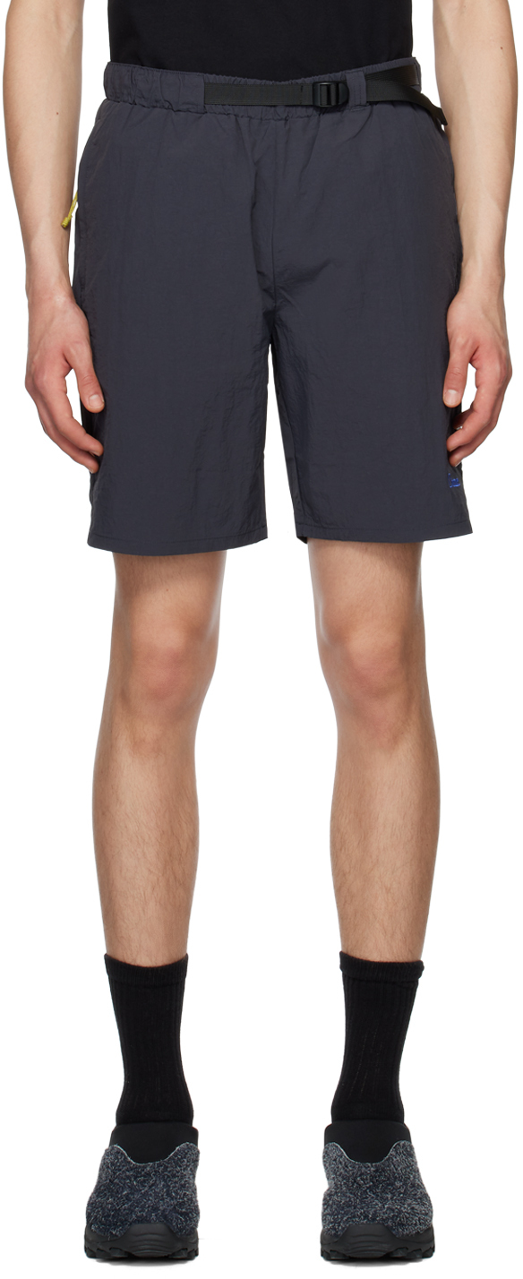 Shop Dime Gray Hiking Shorts In Charcoal