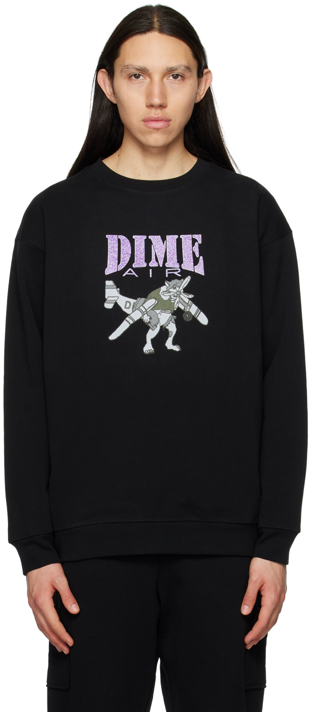 Black 'Dime Air' Sweatshirt