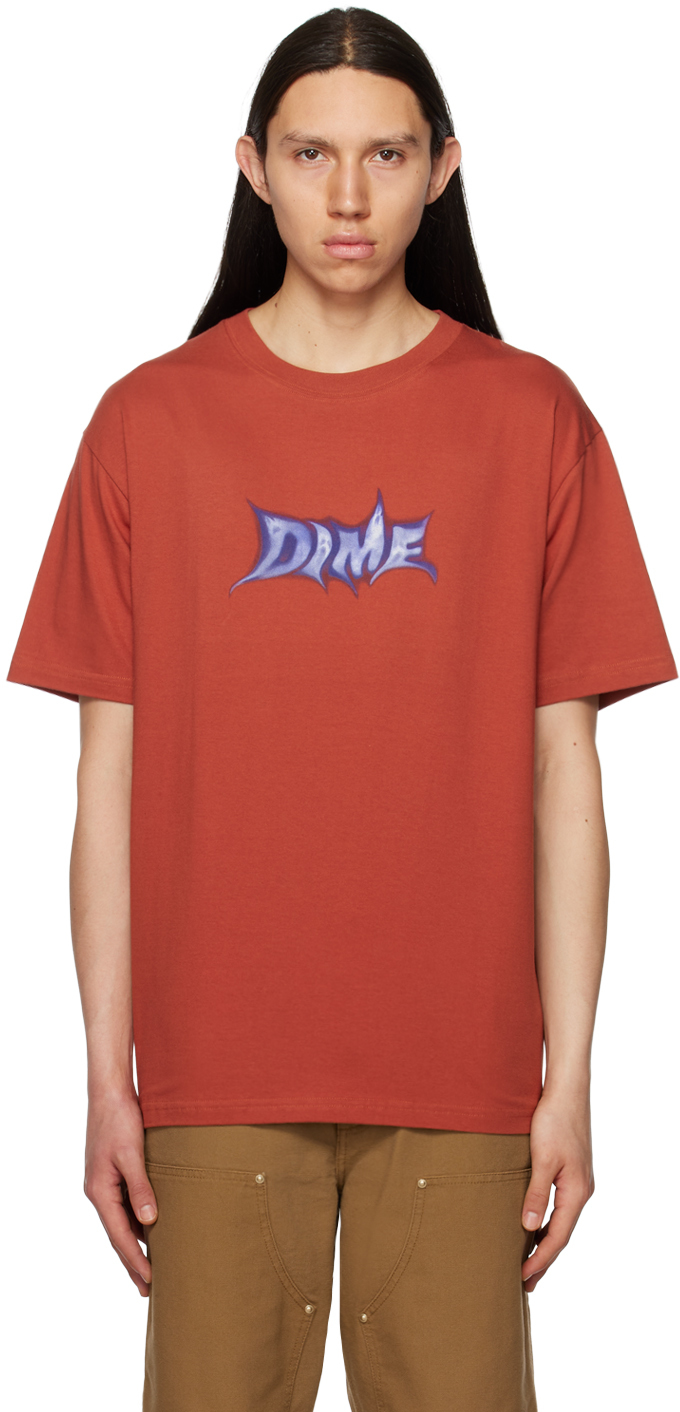 DIME RED GHOSTLY FONT T-SHIRT