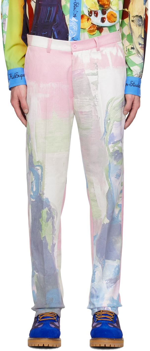 Multicolor '24 Hour Diner' Trousers