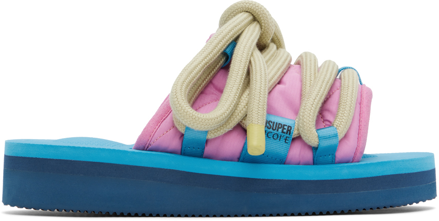Blue & Pink Suicoke Edition Lace Sandals