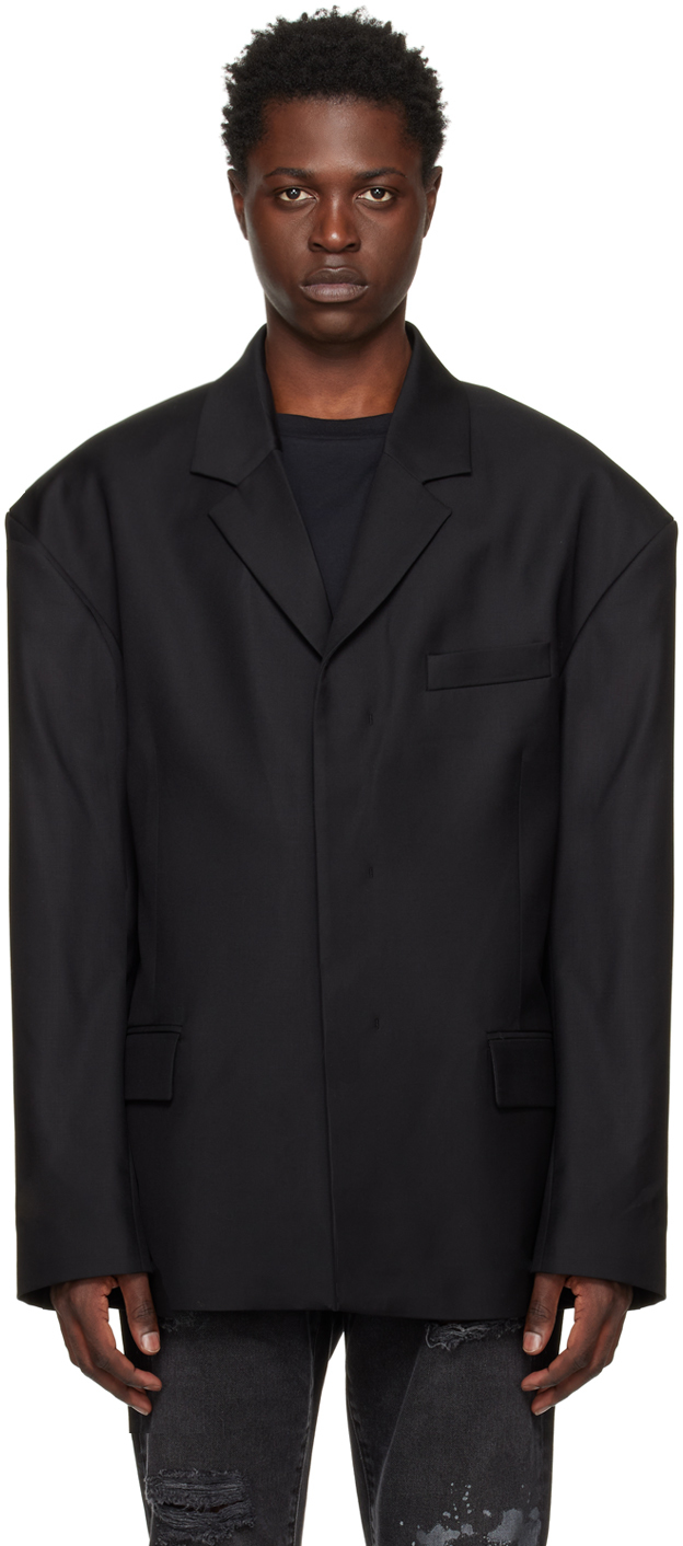 032c: Black Orion Blazer | SSENSE UK