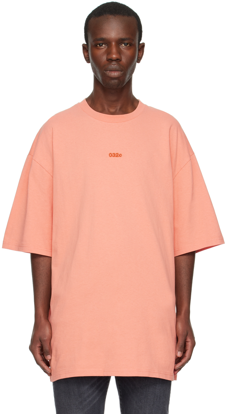 Shop 032c Orange Terra Oversized T-shirt In Washed Terracotta