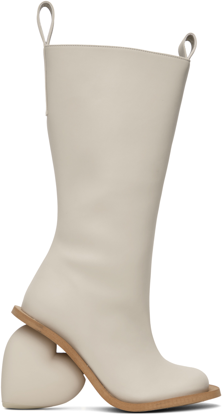 YUME YUME OFF-WHITE LOVE BOOTS