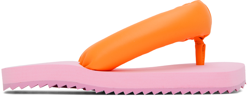 Yume Yume Pink Studio Thier & Van Daalen Edition Suki Sandals In Orange/pink