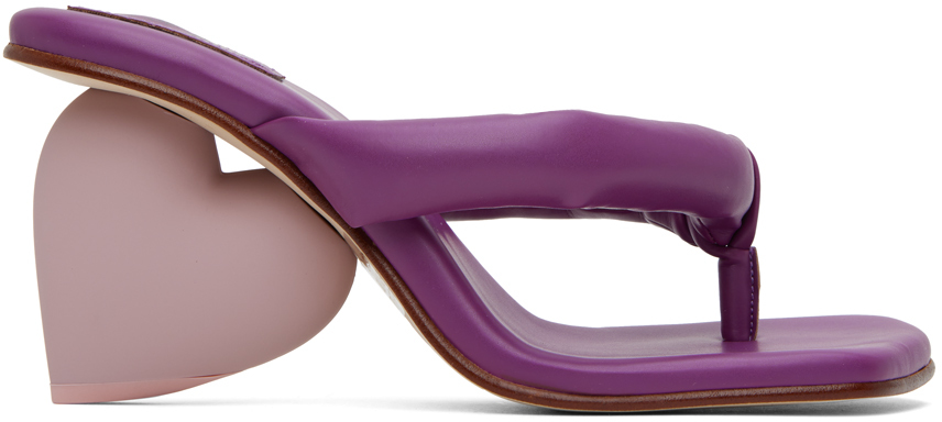 Yume Yume Purple Love Heeled Sandals In Iris
