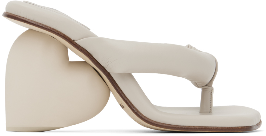 Yume Yume Ssense Exclusive Taupe Love Mules In Pelican