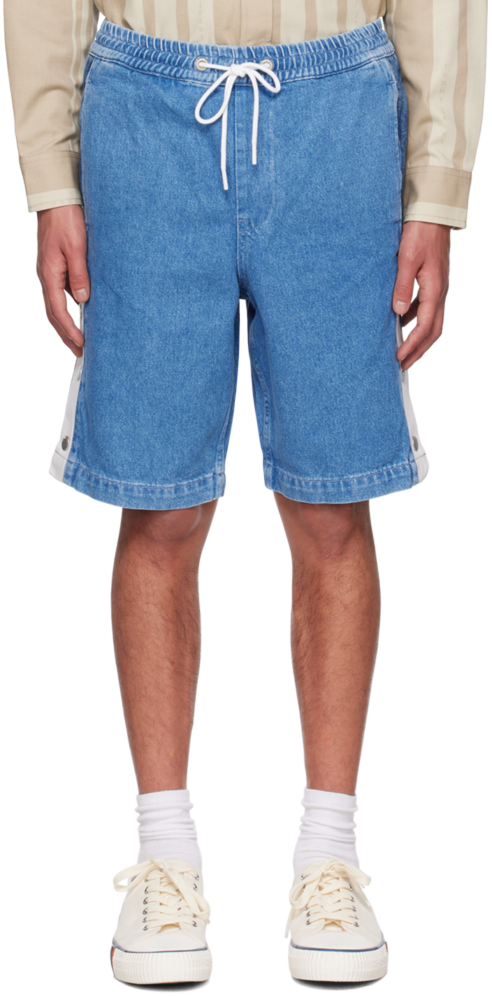 Blue Aiden Denim Shorts by Tommy Jeans on Sale