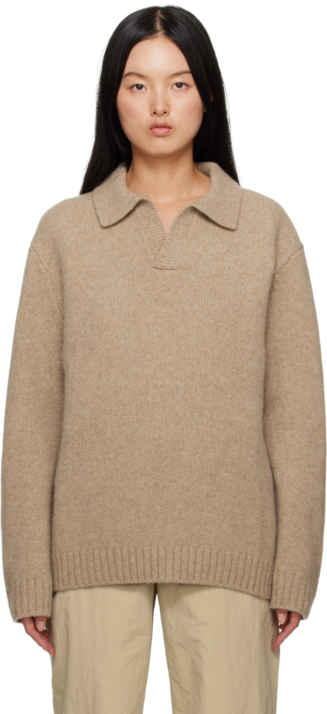 Nanushka Beige Jauro Sweater In Oatmeal