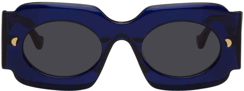 Nanushka Navy Cathi Sunglasses