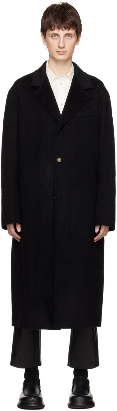 Black Marton Coat by Nanushka on Sale