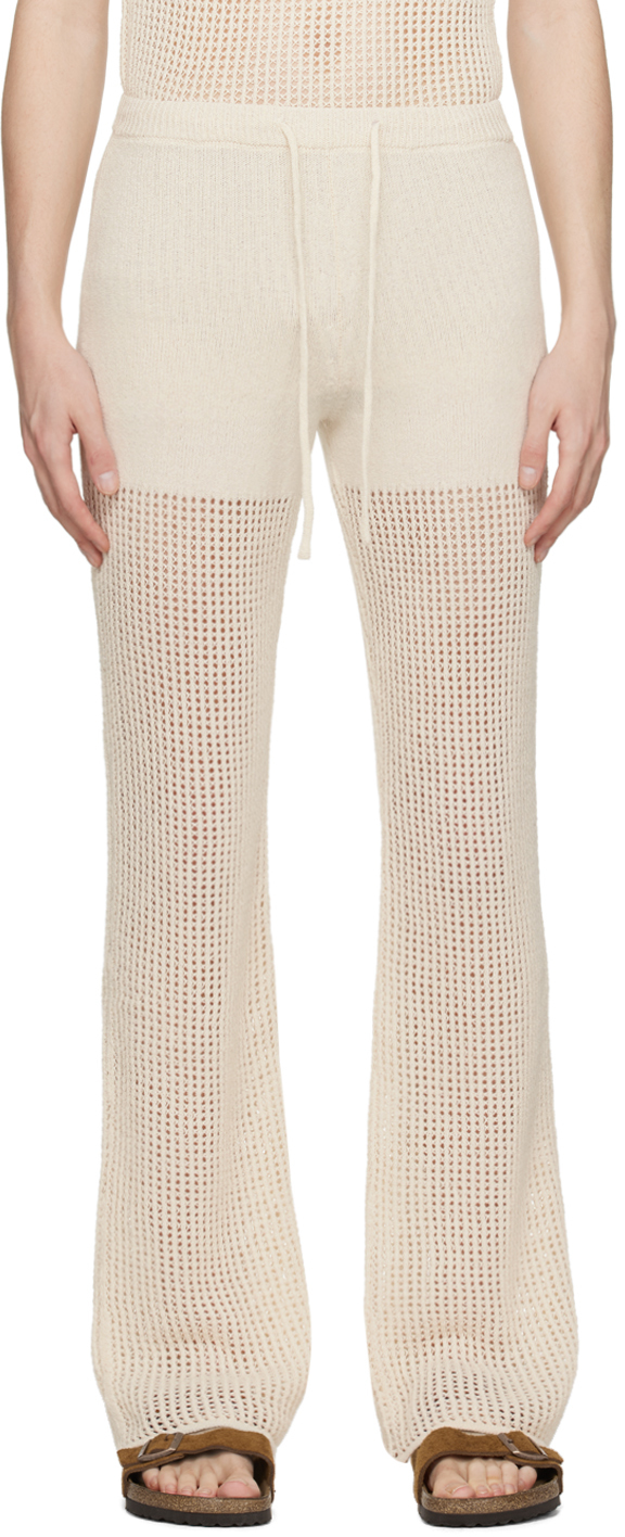 Nanushka Off-white Kaela Trousers In Creme