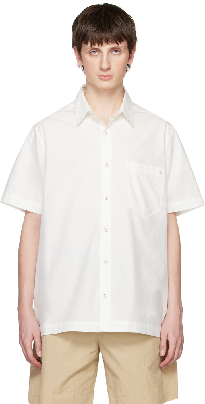 Shop Nanushka White Adam Shirt