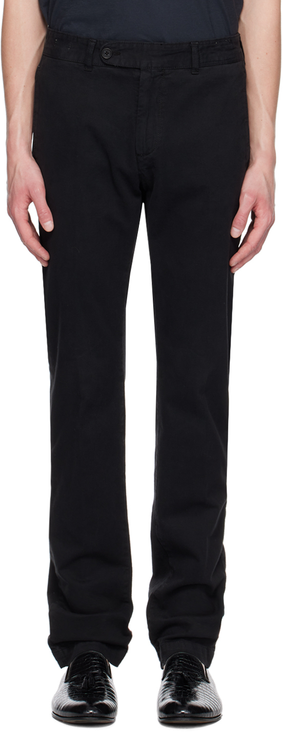 Black Winch2 Trousers by Massimo Alba on Sale