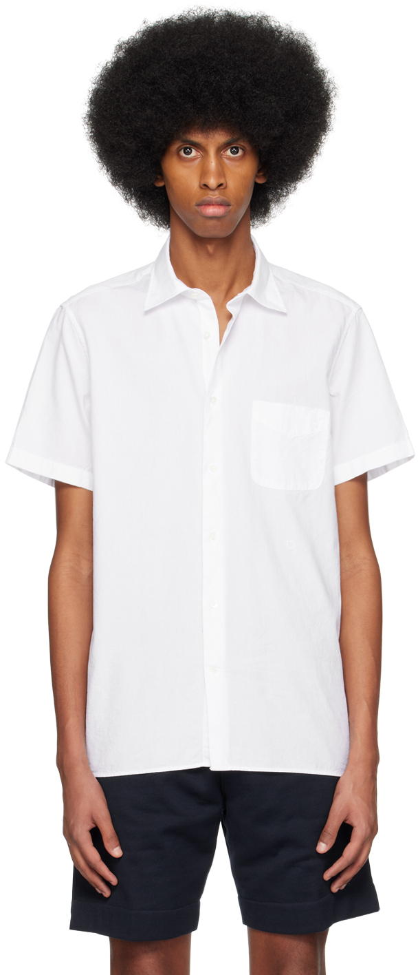 Massimo Alba White Malibu Shirt In Bianco