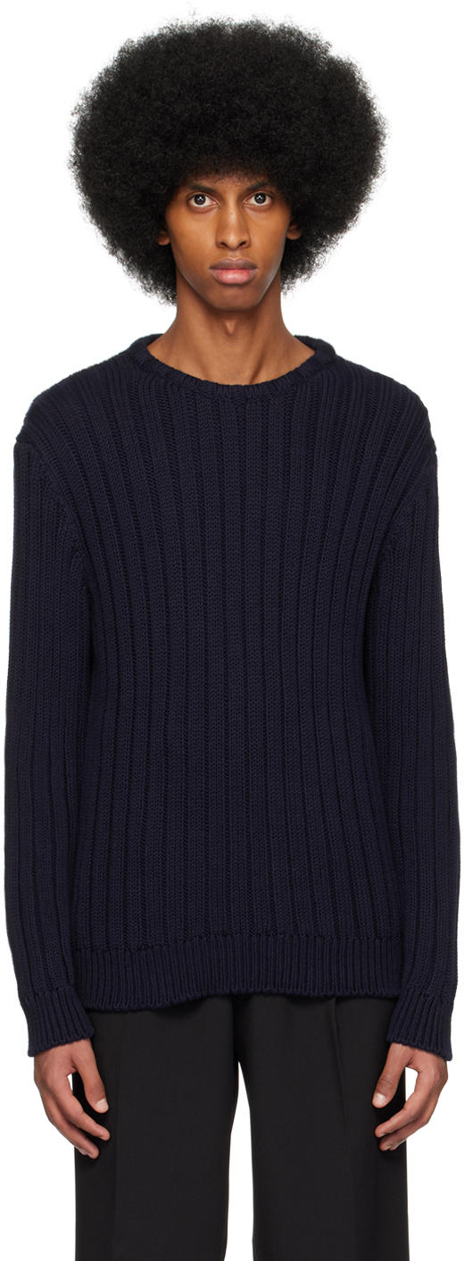 Shop Massimo Alba Navy Loris Sweater In Blu