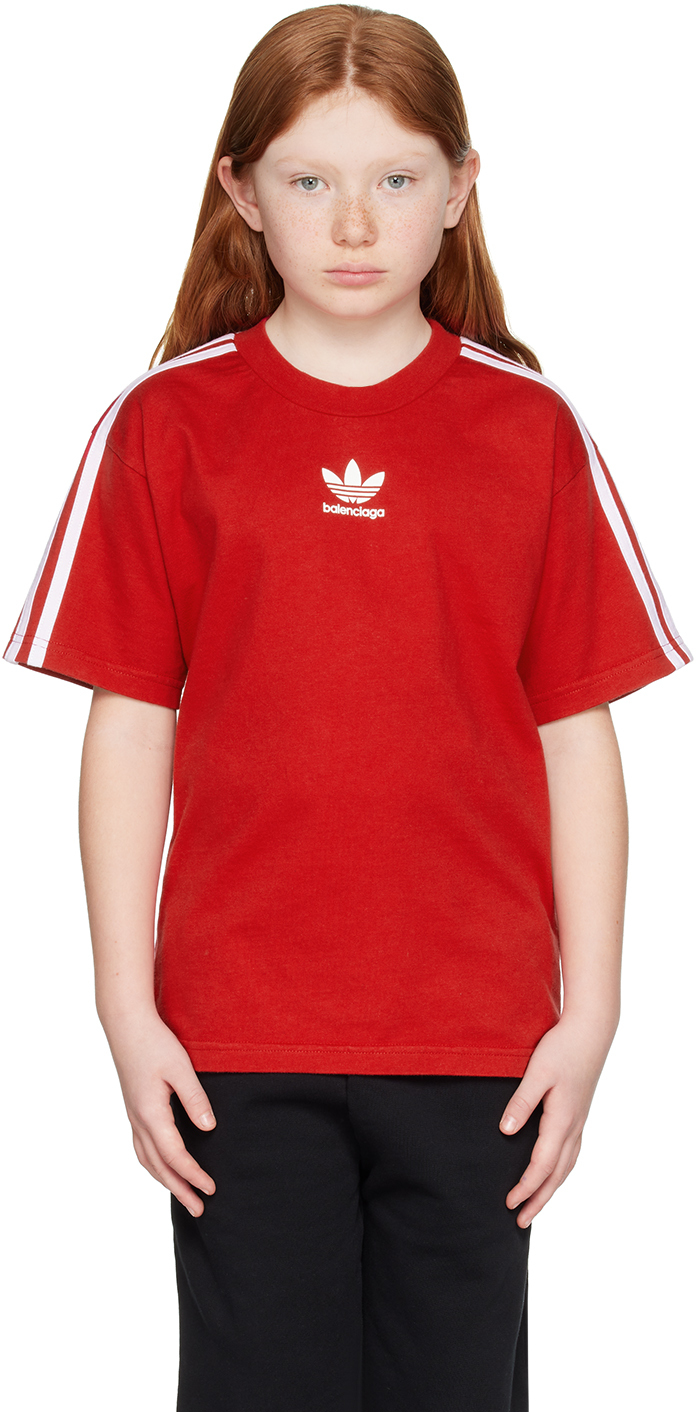 Balenciaga Kids Red Adidas Kids Edition T-shirt