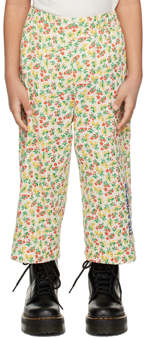 Shop The Animals Observatory Kids White Emu Pants In White Flowers