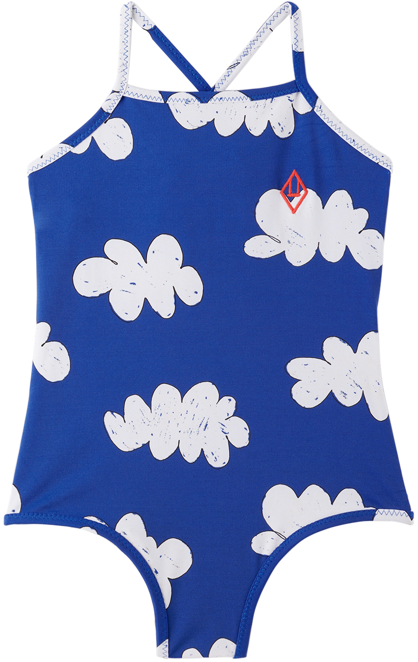 THE ANIMALS OBSERVATORY KIDS NAVY TROUT SWIMSUIT