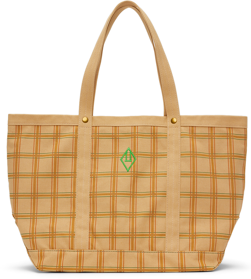 The Animals Observatory Kids Beige Picnic Tote In Brown_squares