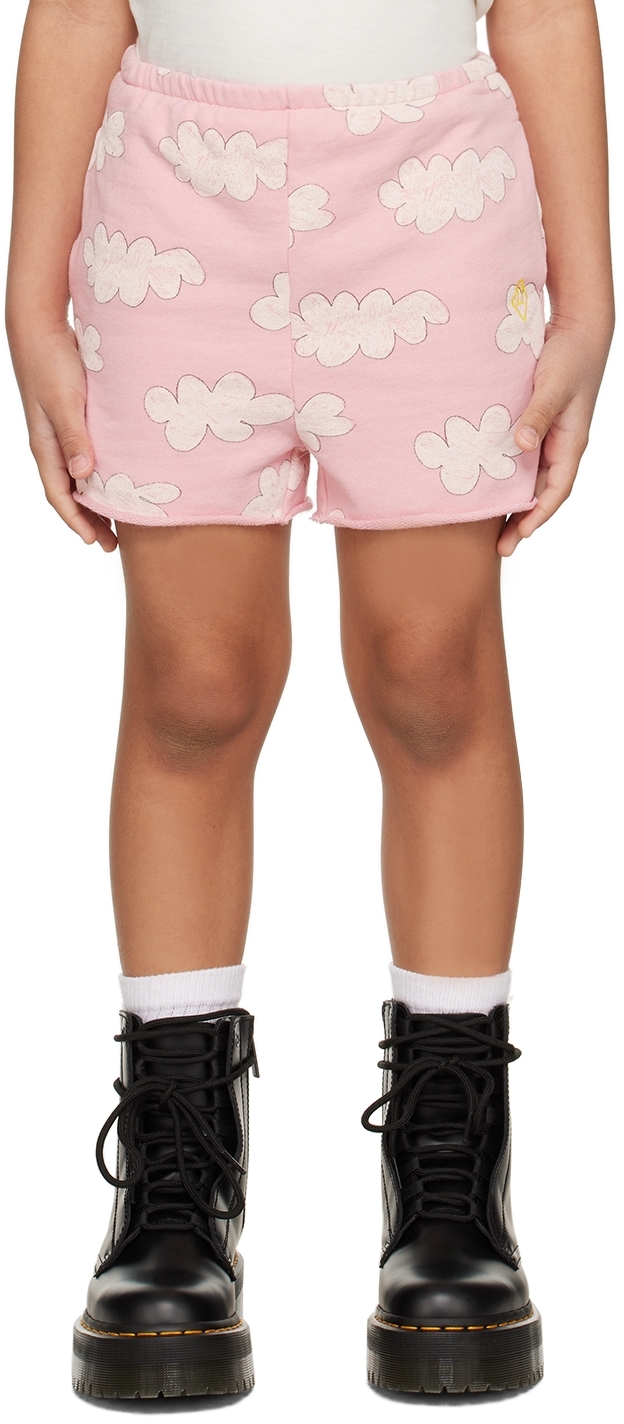 Shop The Animals Observatory Kids Pink Hedgehog Shorts
