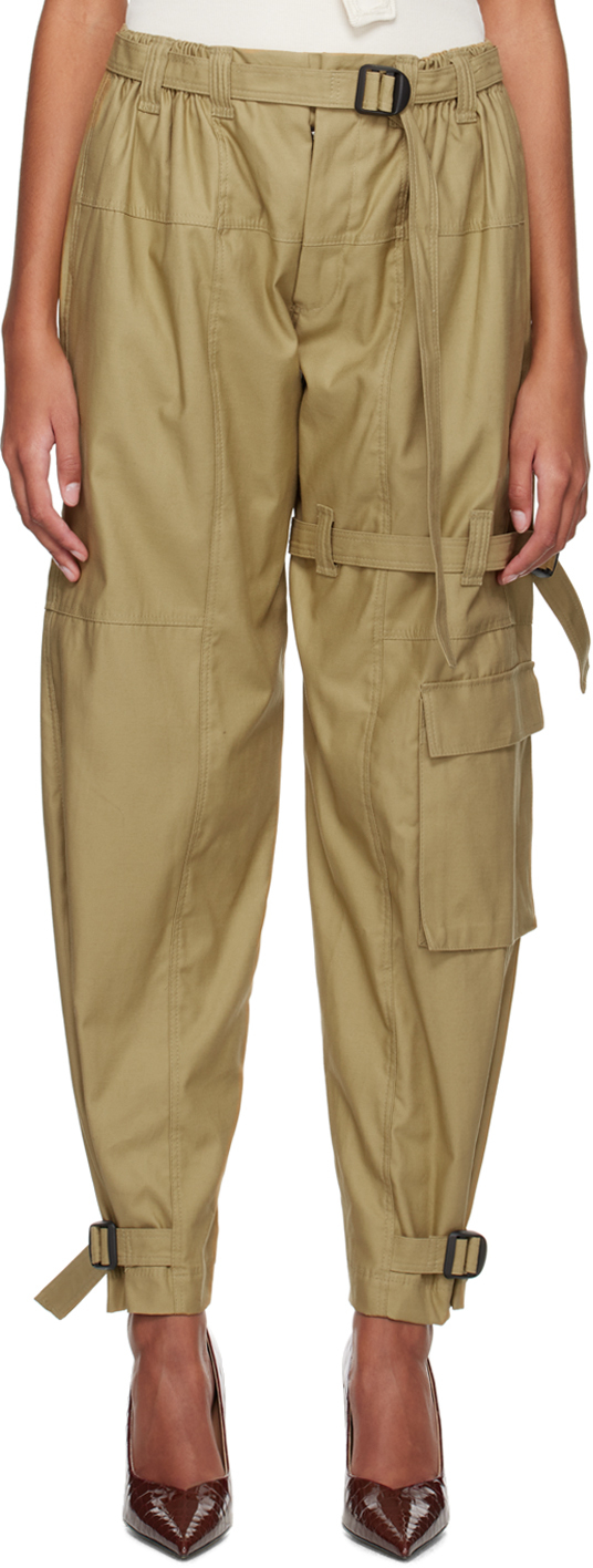 Vejas Maksimas Beige Cargo Pocket Trousers