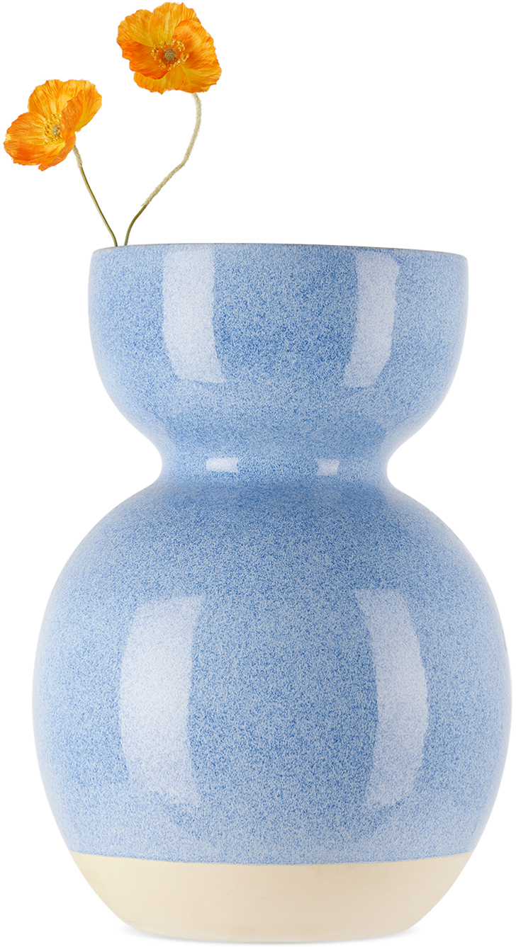 Polspotten Blue Boolb L Vase In Light Blue