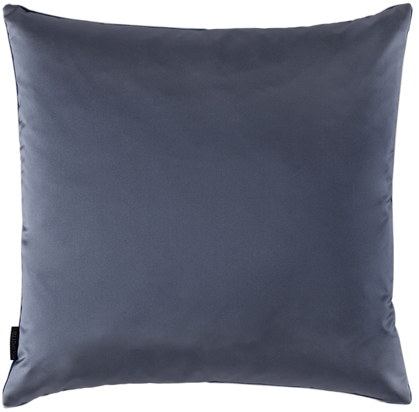 Polspotten Navy Velvet Cushion In Dark Blue