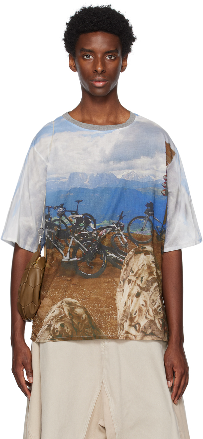 Bless Multicolor Holiday T-shirt In Print | ModeSens