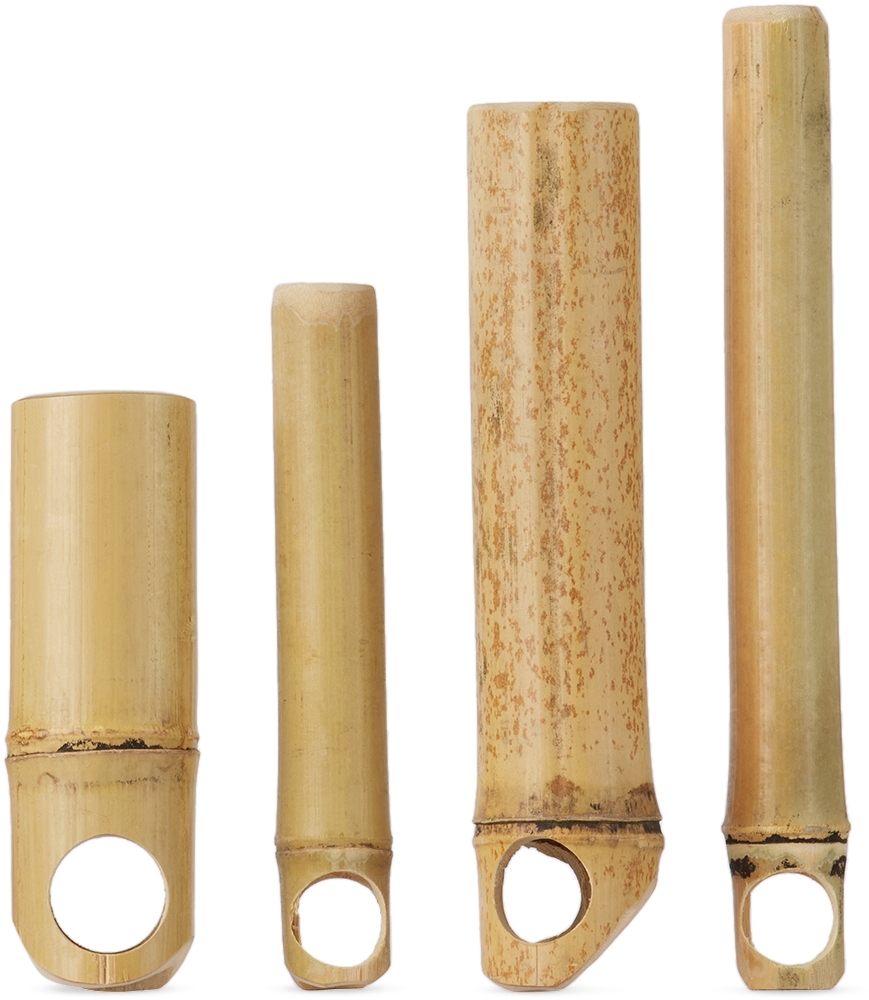 Bless Beige N°74 Bamboo Shot Glass Set In N/a