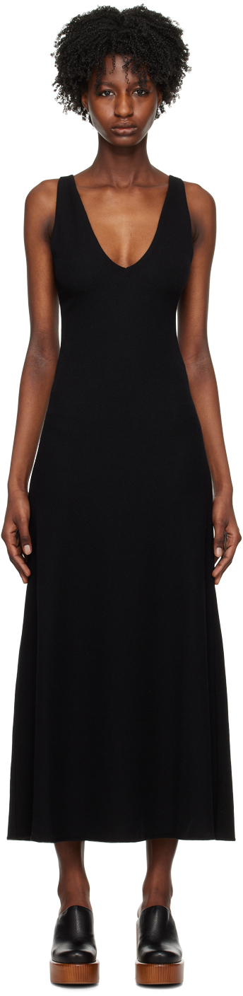 GABRIELA HEARST BLACK MELITTA MAXI DRESS