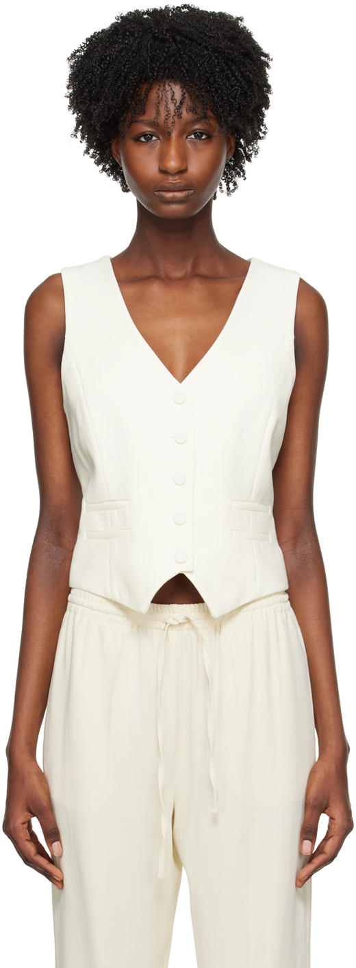 Gabriela Hearst Coleridge Wool Vest In Ivory