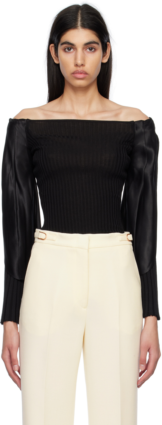 Shop Gabriela Hearst Black Sandford Sweater In Blk Black